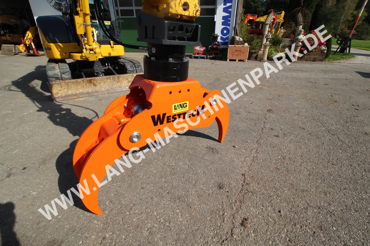 Holzgreifer & Rückezange Westtech 3 - Fingergreifer Woodgripper - 1270 mm Festanbau