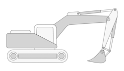 Bagger und Minibagger