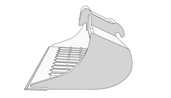 Sieblöffel für Bagger