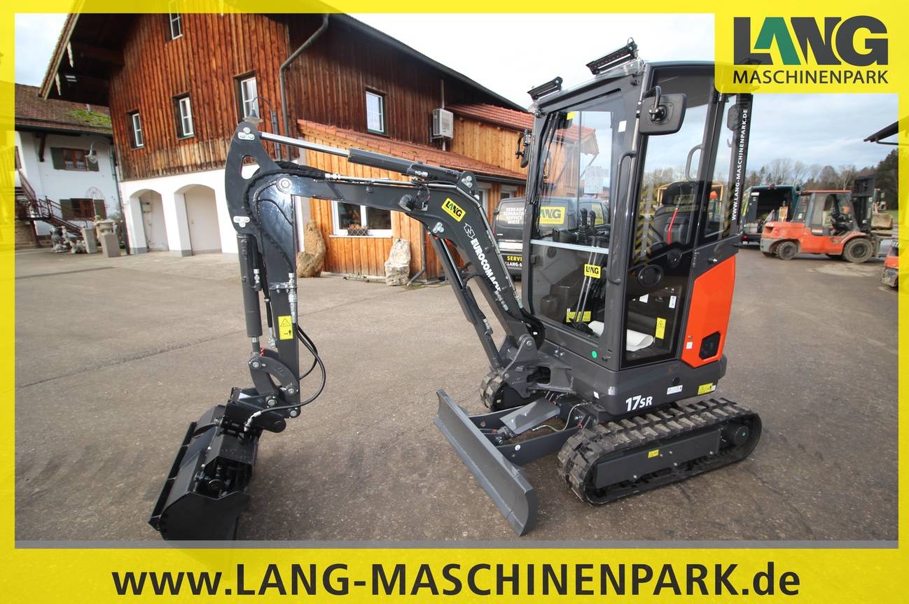 Bagger und Minibagger Eurocomach 17 SR inkl. Löffelset