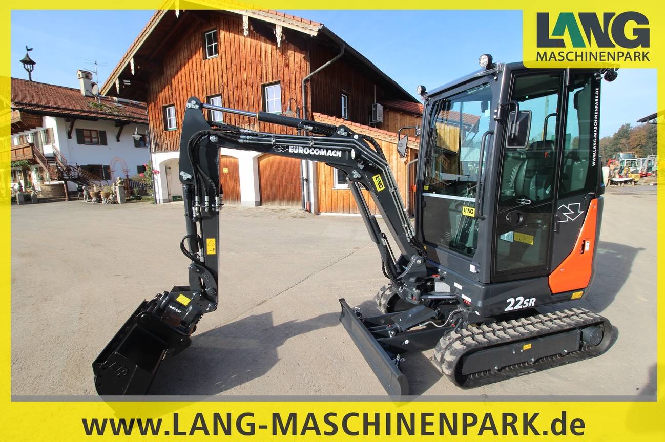 Bagger und Minibagger Eurocomach 22 SR inkl. Powertilt & Löffelset