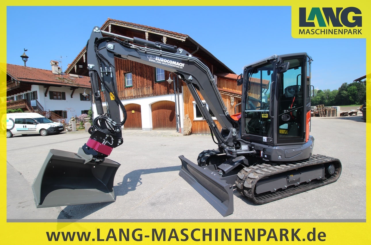 Bagger und Minibagger Eurocomach 50 ZT inkl. HOLP ROTOTOP & Löffelset